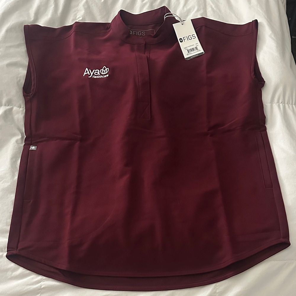 Figs Women's Maroon Blouse